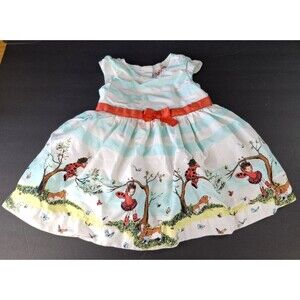 Ladybug Girl Toddler Pleated Sleeveless Button-Up Dress Size 18 Months